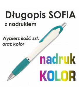 Długopis plastikowy z nadrukiem SOFIA