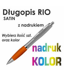 Długopis plastikowy z nadrukiem RIO Satin
