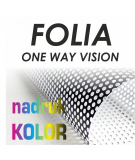 Folia OWV Ona Way Vision druk solventowy 1440dpi