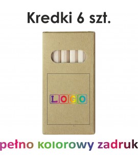 Kredki z nadrukiem FULL COLOR (6 kredek)