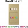 Kredki z nadrukiem FULL COLOR (6 kredek) 25szt.