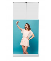 Roll-up druk na tkaninie banerowej Blockaut light 440g