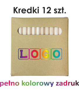 Kredki z nadrukiem FULL COLOR (12 kredek)