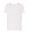 KOSZULKA MĘSKA BIAŁA TSUA PICO V-neck - Męska  Z NADRUKIEM DTG / DTF - JHK