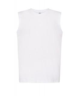 Koszulka Męska Biała Tsua Tnk - Tank Top z Nadrukiem DTG / DTF - JHK