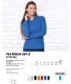 KOSZULKA POLO DAMSKA KOLOROWA POPL 200 LS z nadrukiem DTG / DTF - JHK