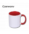 KUBEK Z KOLOROWYM UCHEM I ŚRODKIEM  13 kolorów kubka - z nadrukiem logo / grafika / zdjęcie