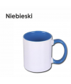 KUBEK Z KOLOROWYM UCHEM I ŚRODKIEM  13 kolorów kubka - z nadrukiem logo / grafika / zdjęcie