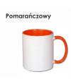 KUBEK Z KOLOROWYM UCHEM I ŚRODKIEM  13 kolorów kubka - z nadrukiem logo / grafika / zdjęcie
