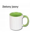KUBEK Z KOLOROWYM UCHEM I ŚRODKIEM  13 kolorów kubka - z nadrukiem logo / grafika / zdjęcie
