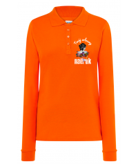 KOSZULKA POLO DAMSKA KOLOROWA POPL 200 LS z nadrukiem DTG / DTF - JHK