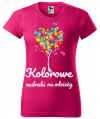 KOSZULKA DAMSKA KOLOROWA 134 BASIC z nadrukiem DTG / DTF - MALFINI