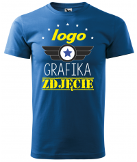 KOSZULKA MĘSKA KOLOROWA 129 BASIC z nadrukiem DTG / DTF - MALFINI