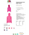 Bluza rozpinana z kapturem damska 280g - 621180 - Fruit of the loom