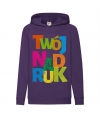 Bluza z kapturem Kangur dziecięca KOLOR 240g z nadrukiem DTG - 620090 - Fruit of the loom