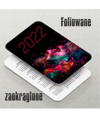 Kalendarzyki listkowe - foliowane zaokrąglone narożniki