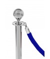 Border pleciony niebieski - klamra chrome