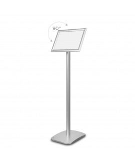 Stojak info/menu Standard srebrny - A4