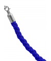 Border pleciony niebieski - klamra chrome