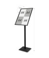 Stojak info/menu Premium czarny - A2