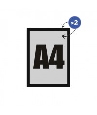 Ramka Magnetic Rewers A4 - czarna