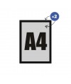 Ramka Magnetic Rewers A4 - czarna