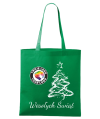 Torba bawełniana Świąteczna z logo - choinka z gwiazdą - zielona
