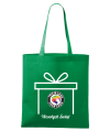 Torba bawełniana Świąteczna z logo - prezent - zielona