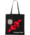 Torba bawełniana Świąteczna z logo - prezent - czarna