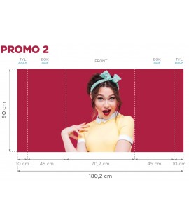 Trybunka Promo 2 z półką - MOCNY BLAT