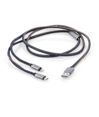 Kabel USB 2 w 1 JEANS