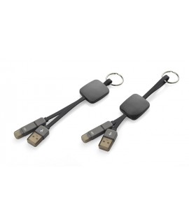 Kabel USB 2 w 1 MOBEE - czarny