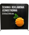 Ścianka reklamowa PROSTA 250x230cm tekstylna jednostronna
