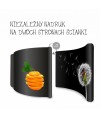 Ścianka tekstylna dwustronna łukowa 250x230cm 3x3