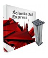 Ścianka reklamowa POP-UP / EXPRESS Exclusive 226x226cm tekstylna