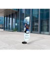 Beach flaga / WINDER - 220x90cm (180x90cm)
