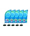 Beach flaga / WINDER - 380x90cm (340x90cm)