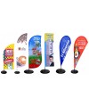 Beach flaga / WINDER - 380x90cm (340x90cm)