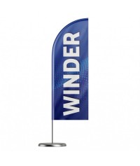 Beach flaga / WINDER - 450x90cm (350x90cm)