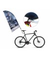 Flaga winder 220x90cm (flaga 160x90cm) z uchwytem do roweru