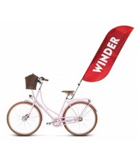 Flaga winder 220x90cm (flaga 160x90cm) z uchwytem do roweru