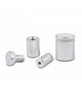 Dystans aluminiowy - 19x25, srebrny mat