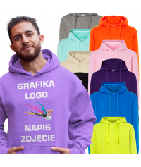 Bluza męska z własnym nadrukiem JHK SWRA - dostępna w 28 kolorach