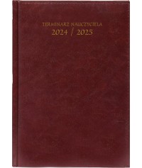 Kal. Nauczyciela A5 Baladek Bordowy